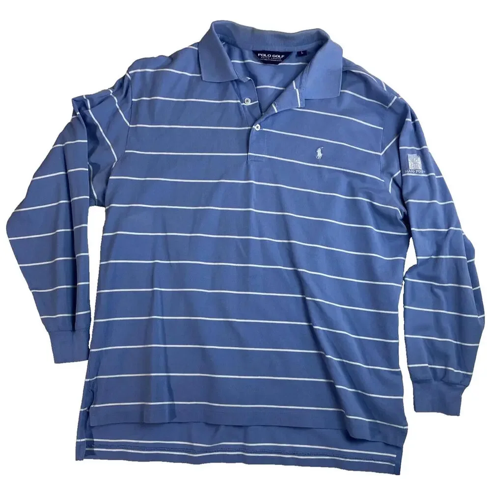 Ralph‎ Lauren Polo Golf Shirt - 100% Pima Cotton - Haig Point Club - Large Size